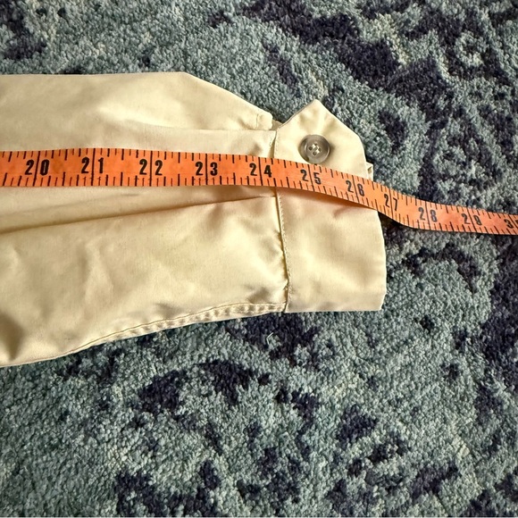 Vintage Butter Yellow London Fog Weatherware Zip-Up Windbreaker Raincoat Size 10 - Picture 11 of 11